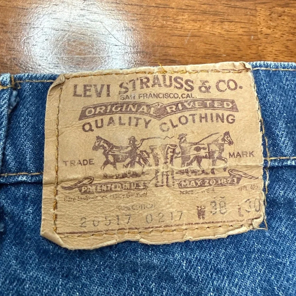 Levis 517 Jeans Mens 35x26 Blue Vintage 1981 Orange Tab‎ Bootcut Denim Altered